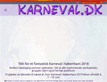 Tablet Screenshot of karneval.dk
